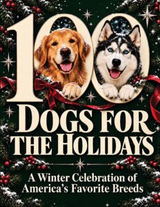 100 DOGS FOR THE HOLIDAYS. A Winter Celebration of America's Favorite Breeds — book cover